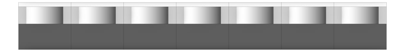 Front Image of Basin WallHung Britex Curveline MultiBasin SevenStations