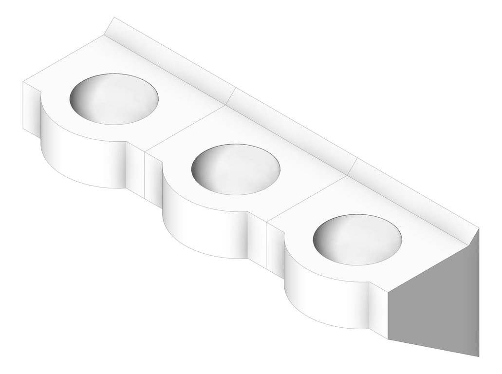 Navigate to Basin WallHung Britex Curveline MultiBasin ThreeStations
