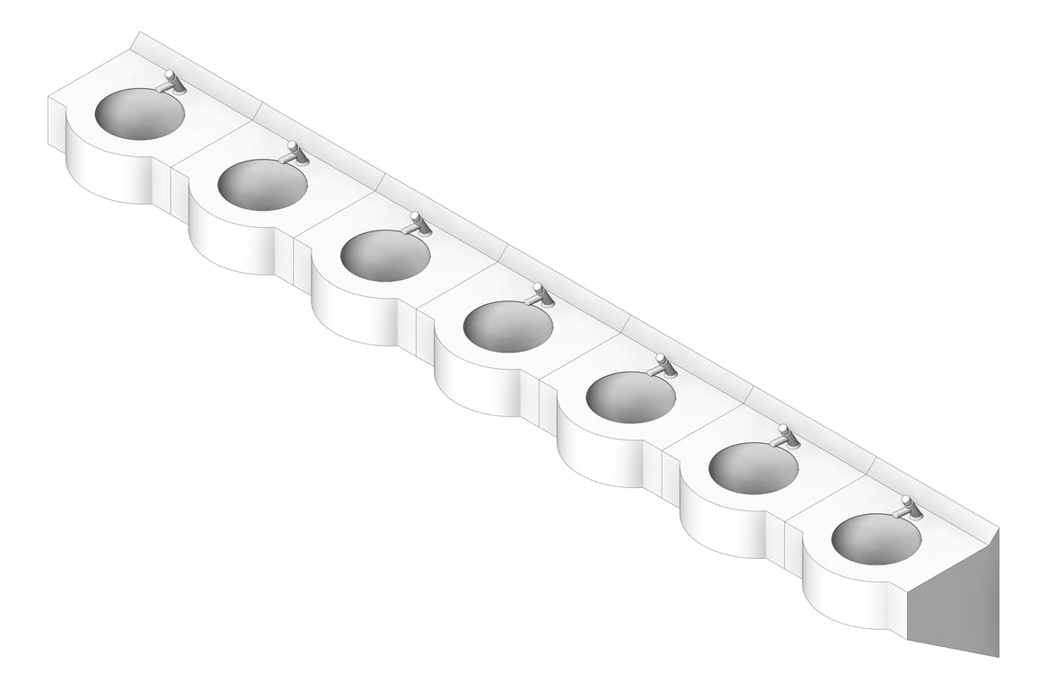 Navigate to Basin WallHung Britex Curveline MultiBasin TimeflowTap SevenStations