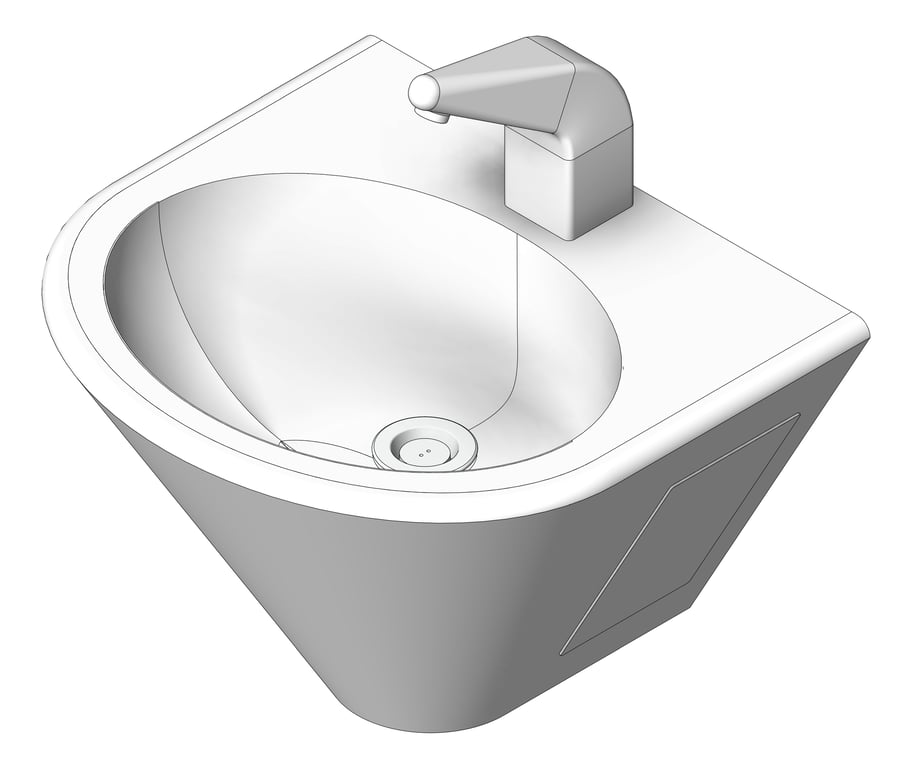 Image of Basin WallHung Britex Grandeur AntiVandal SensorTap