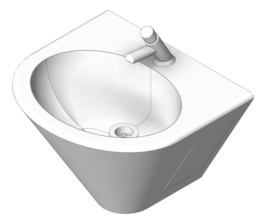 Basin WallHung Britex Grandeur AntiVandal TimeflowTap