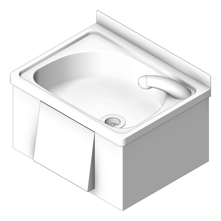 Image of Basin WallHung Britex KneeOperated Compact LowLevelSpout