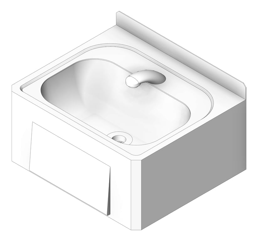 Image of Basin WallHung Britex KneeOperated LowLevelSpout