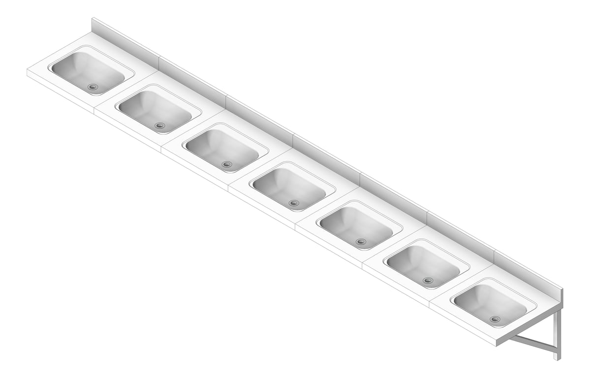Navigate to Basin WallHung Britex MultiBasin SevenStations