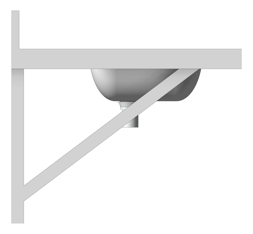 Left Image of Basin WallHung Britex MultiBasin SixStations