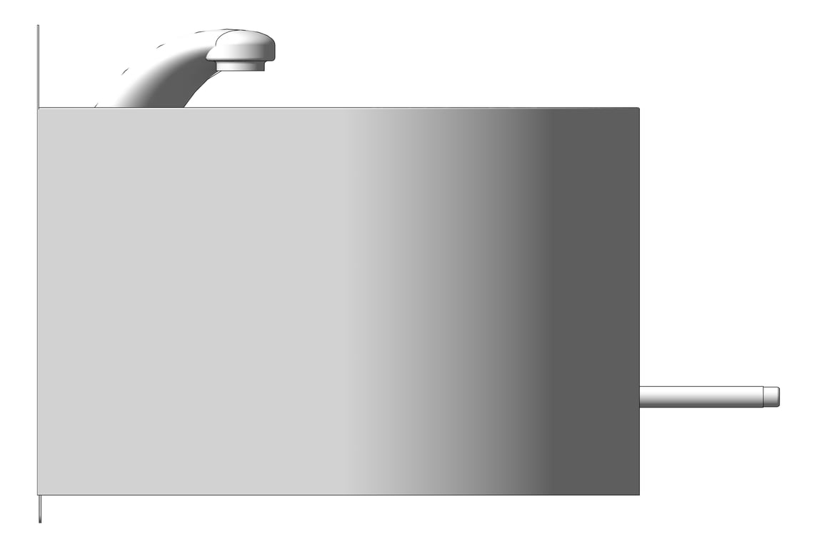 Left Image of Basin WallHung Britex WandActivated LowLevelSpout