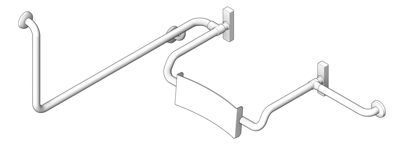 Navigate to Backrest Fixed Britex Grabrail 90Deg Right