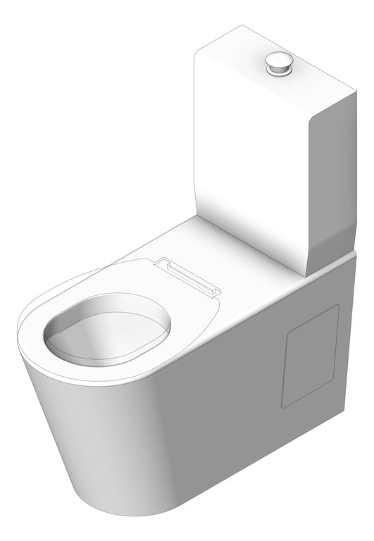 3D Shaded Image of ToiletSuite WallFaced Britex Centurion Accessible