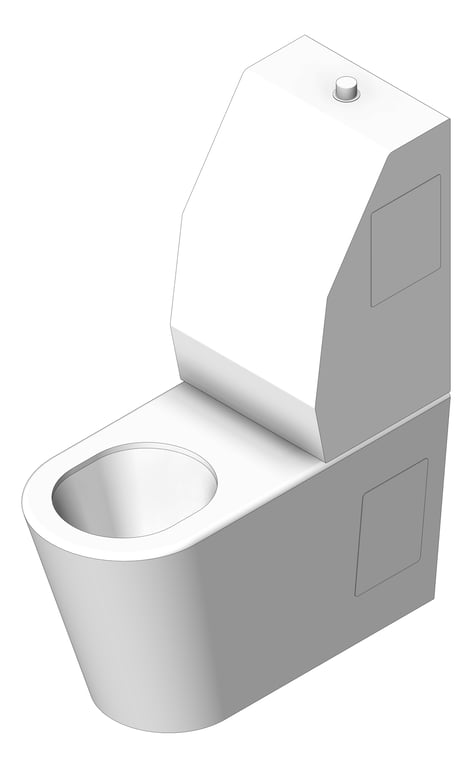 Image of Toilet WallFaced Britex Security IntegratedBackrest