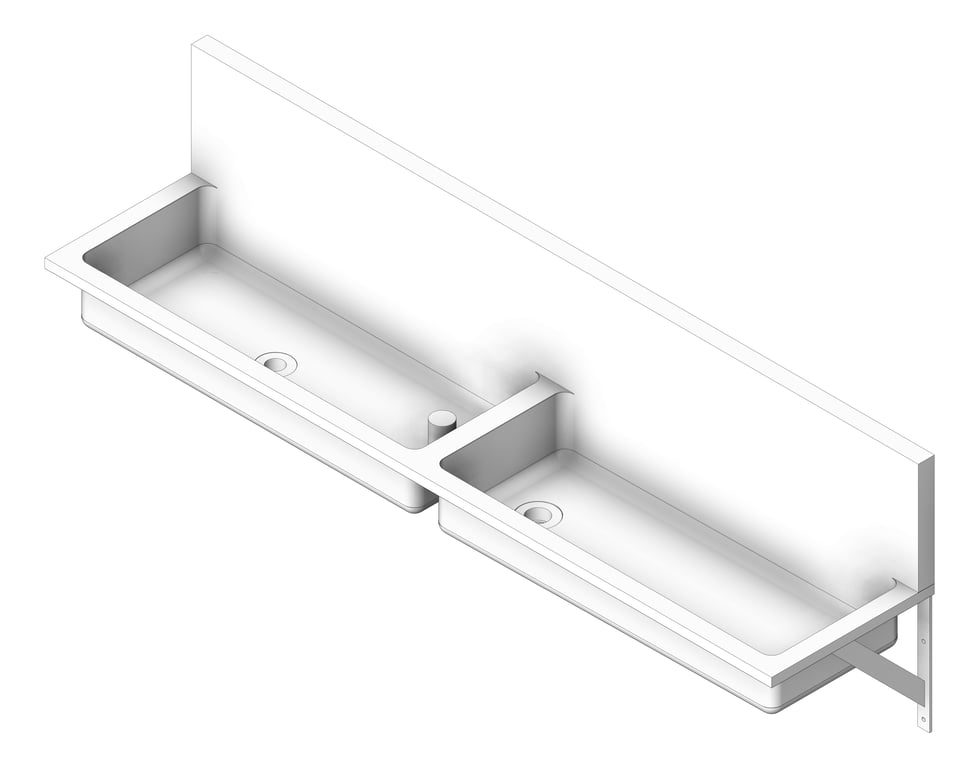 Trough WallHung Britex ClayAndAblution