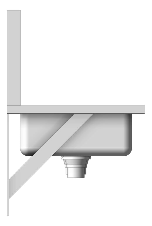 Left Image of Trough WallHung Britex ClayAndAblution