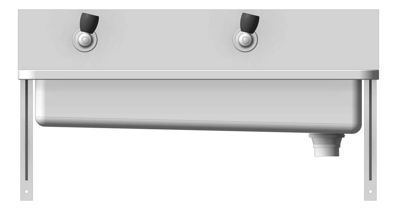 Front Image of Trough WallHung Britex Drinking PushButtonTap
