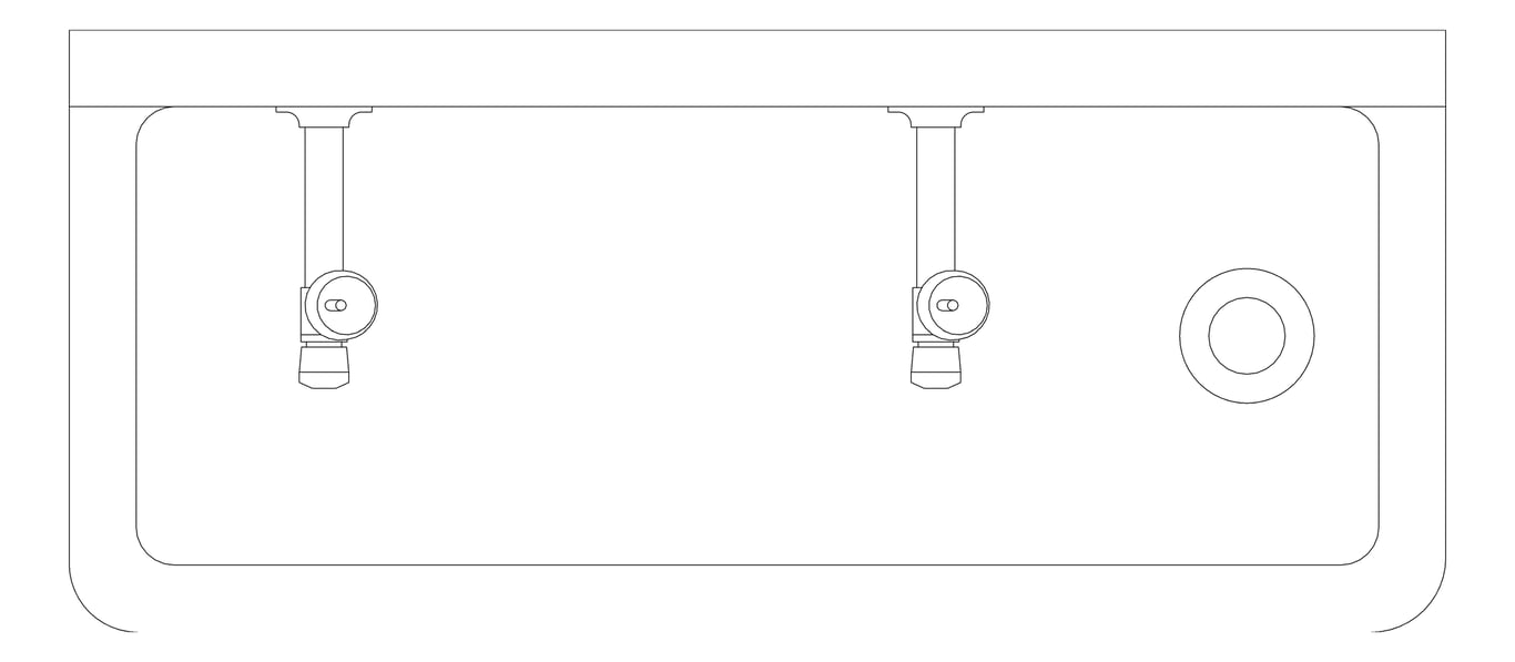 Plan Image of Trough WallHung Britex Drinking PushButtonTap