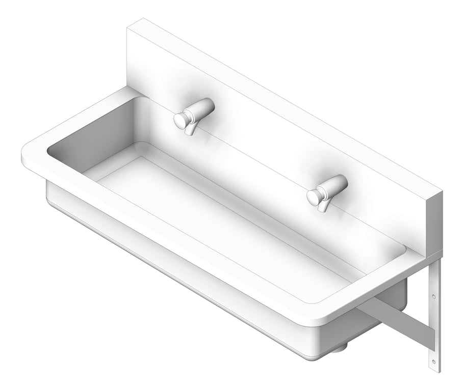 Navigate to Trough WallHung Britex HandWash FrontBibTap