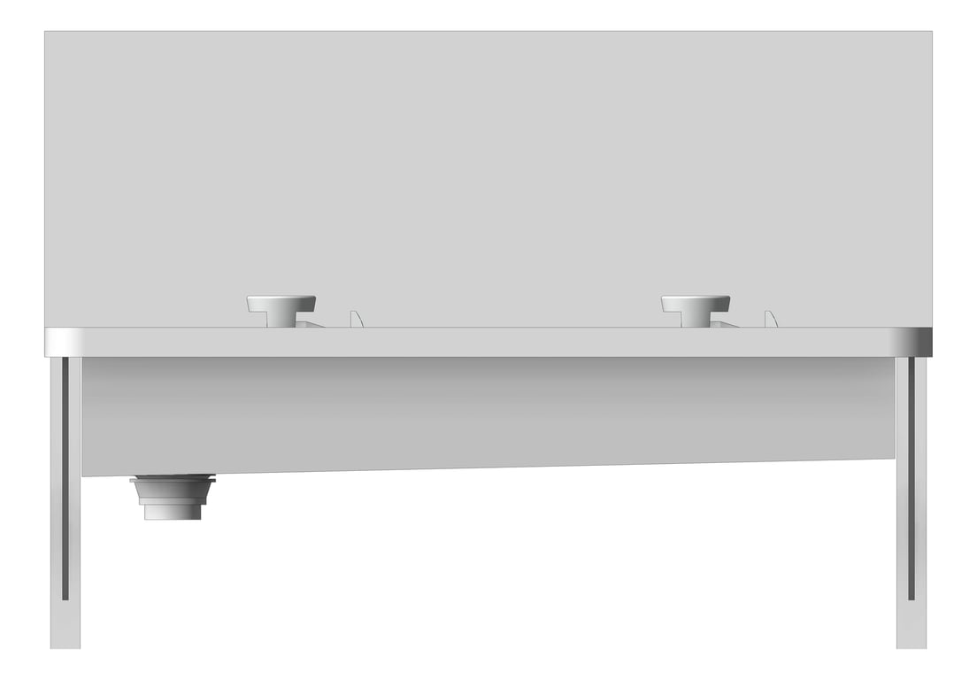 Front Image of Trough WallHung Britex Wallsend Drinking CamTap