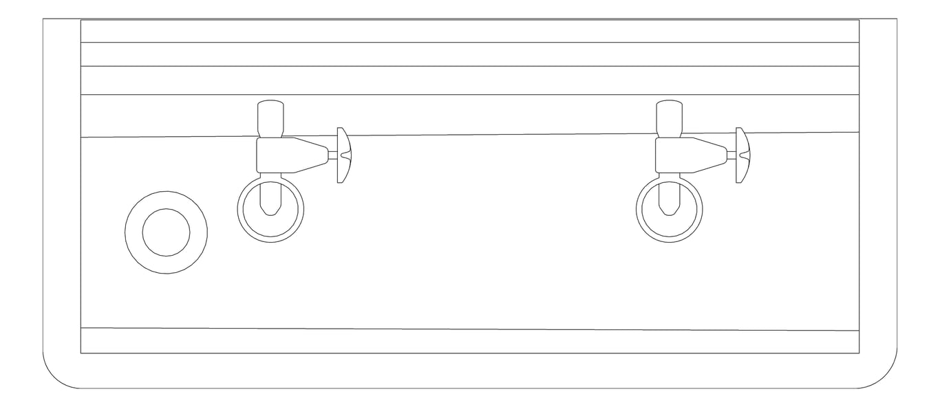 Plan Image of Trough WallHung Britex Wallsend Drinking Lockable CamTap