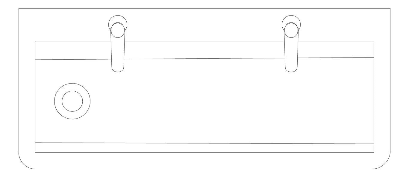 Plan Image of Trough WallHung Britex Wallsend HandWash TimeflowTap