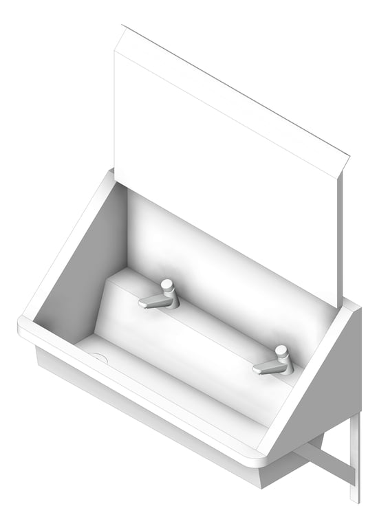 Navigate to Trough WallHung Britex Wallsend Handwash Lockable TimeflowTap