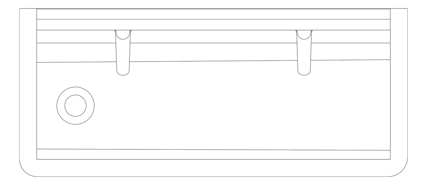 Plan Image of Trough WallHung Britex Wallsend Handwash Lockable TimeflowTap