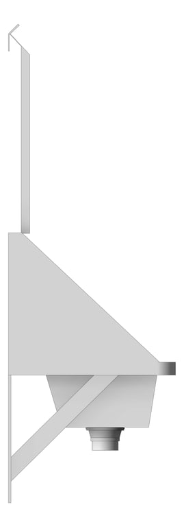 Left Image of Trough WallHung Britex Wallsend Lockable