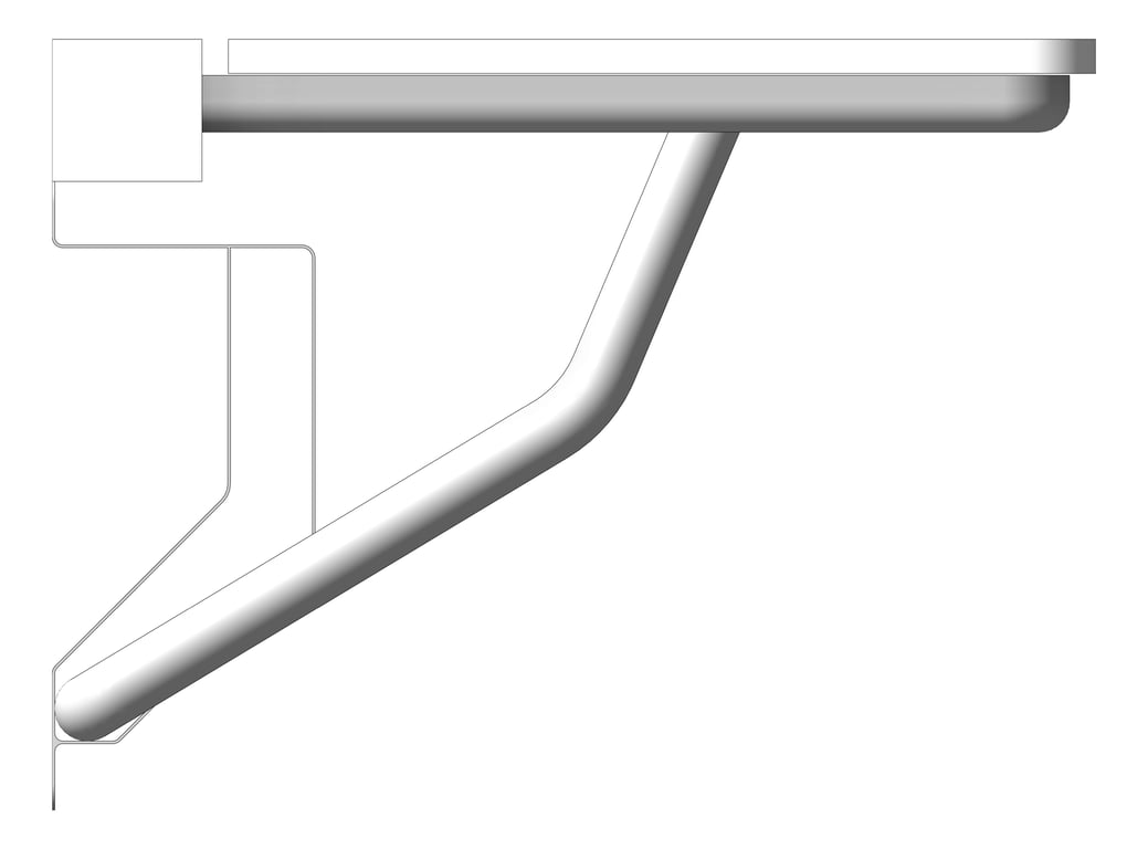 Left Image of ShowerSeat Folding Britex Accessible