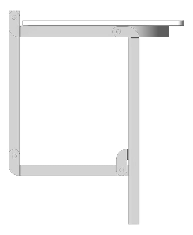 Left Image of ShowerSeat Folding Britex Accessible SupportLegs