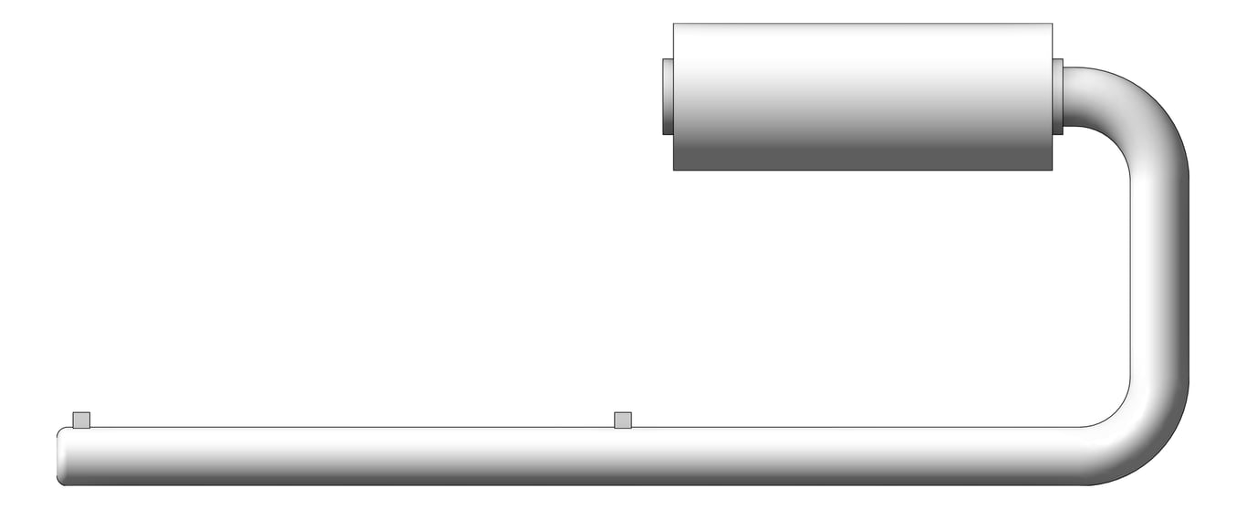 Front Image of ToiletRollHolder Double Britex ConcealedFix