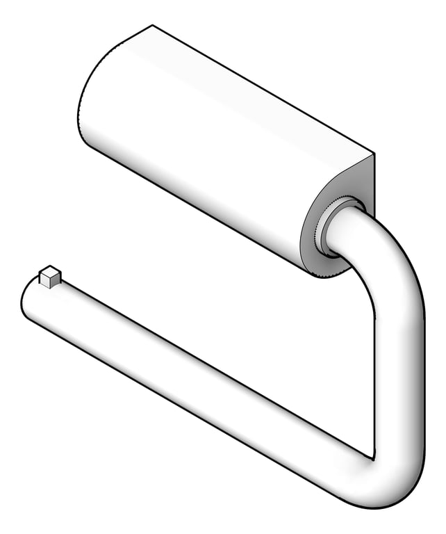 Navigate to ToiletRollHolder Single Britex ConcealedFix