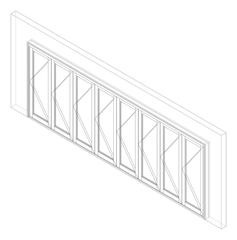 3D Documentation Image of Door Bifold Capral Artisan 996 8P