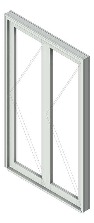 3D Shaded Image of Door Bifold Capral Artisan 996 Quik 2P