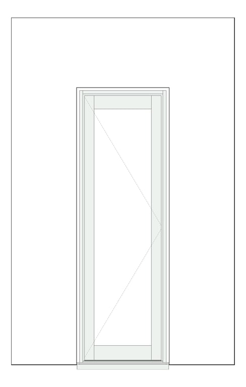 Front Image of Door Hinged Capral AGS 225 1P OpenIn