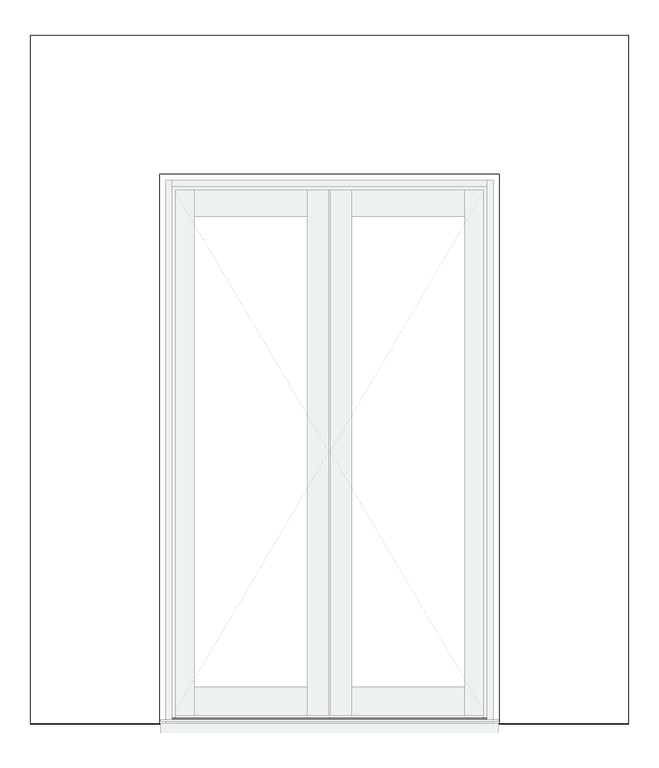 Front Image of Door Hinged Capral AGS 225 2P OpenIn