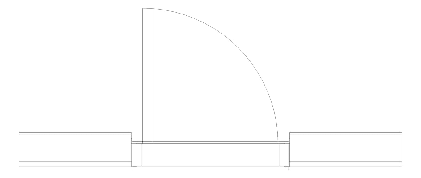 Plan Image of Door Hinged Capral Artisan 997 1P OpenIn