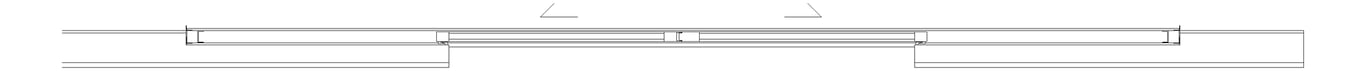Plan Image of Door Sliding Capral AGS 900 Recessed 2P BiParting