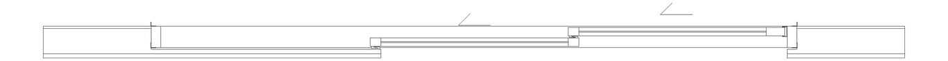 Plan Image of Door Sliding Capral AGS 900 Recessed 2P