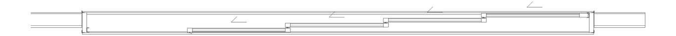 Plan Image of Door Sliding Capral AGS 900 Recessed 4P