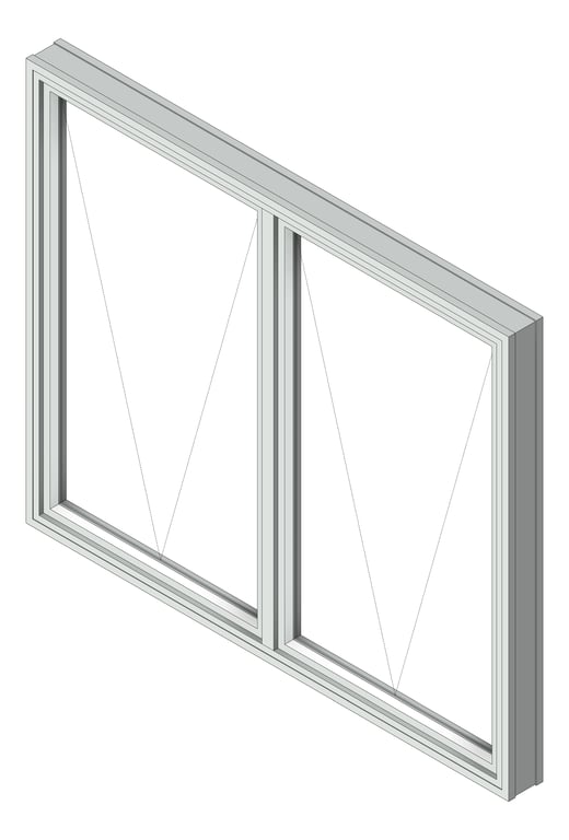 3D Shaded Image of Window Awning Capral AGS 382 H Multiple