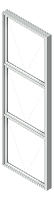 3D Shaded Image of Window Awning Capral AGS 482 V Multiple