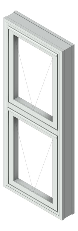 3D Shaded Image of Window Awning Capral AGS 50 V Multiple HookHinge