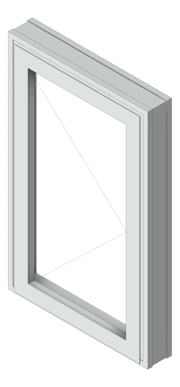 3D Shaded Image of Window Casement Capral Artisan 992