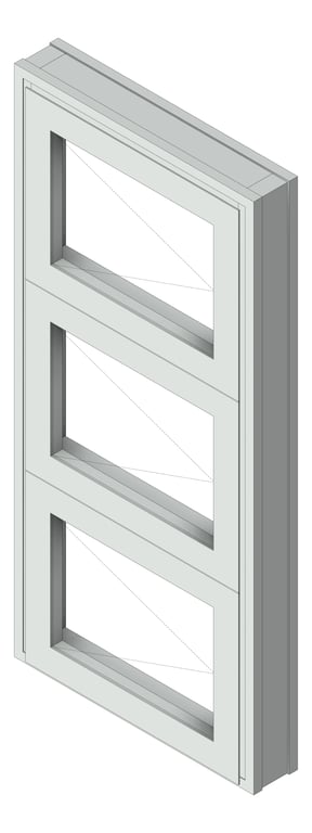 3D Shaded Image of Window Casement Capral Artisan 992 3V