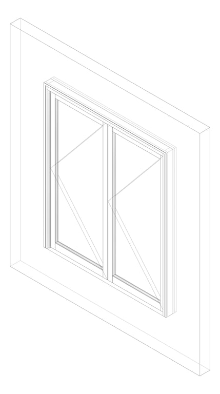 3D Documentation Image of Window Bifold Capral Artisan 995 2P