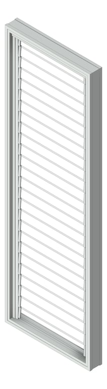 3D Shaded Image of Window Louvre Capral AGS