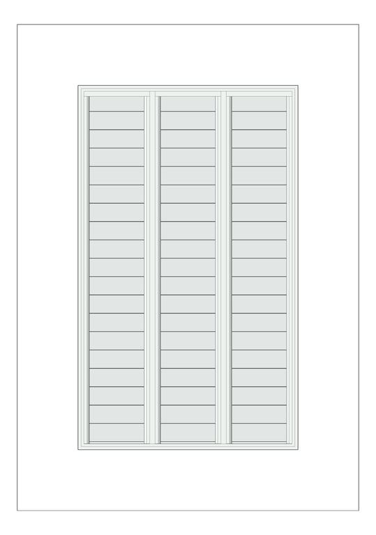 Front Image of Window Louvre Capral AGS H Multiple