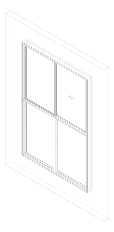 3D Documentation Image of Window Sliding Capral AGS 380 XOTOO