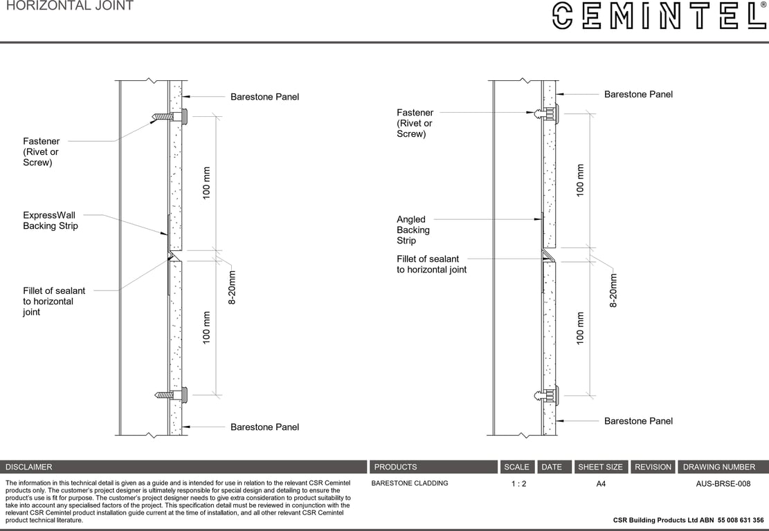 Navigate to AUS-BRSE-008 - HORIZONTAL JOINT