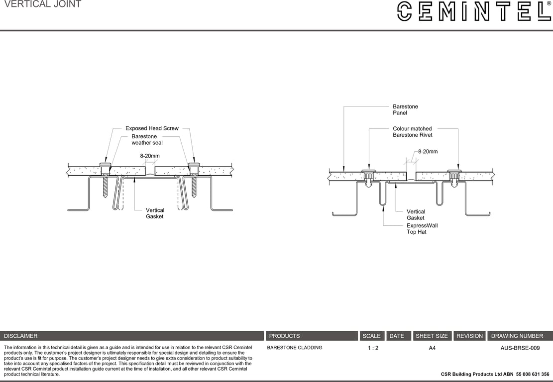 AUS-BRSE-009 - VERTICAL JOINT