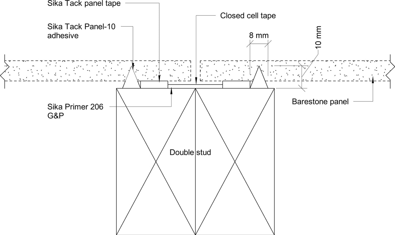 Navigate to Barestone Internal - Sheet Joint Layout 1