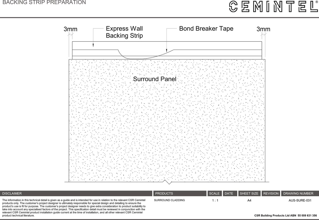 Navigate to AUS-SURE-031 - BACKING STRIP PREPARATION
