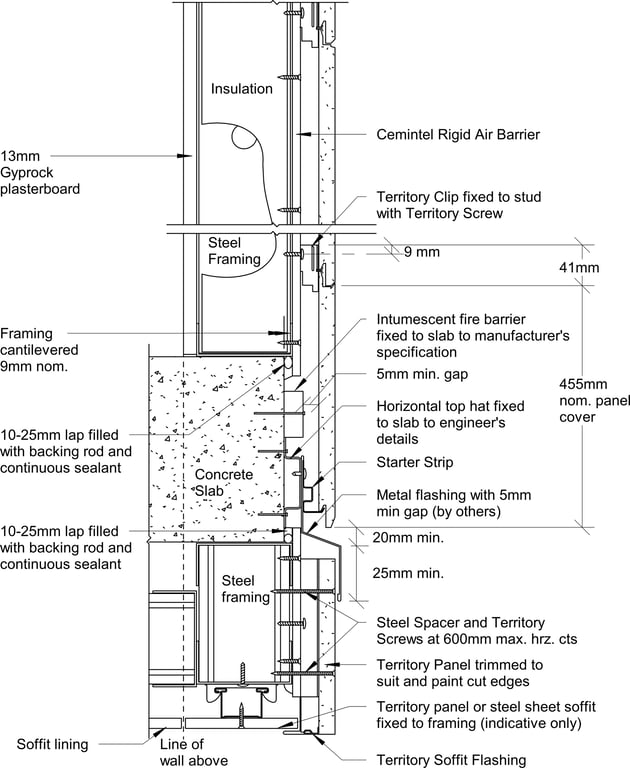 Navigate to Territory Horizontal - Interstorey Junction with Composite Ceiling